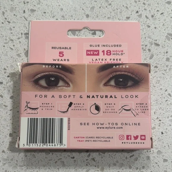 Eylure London 3/4 Length False Eyelashes - Picture 2 of 4